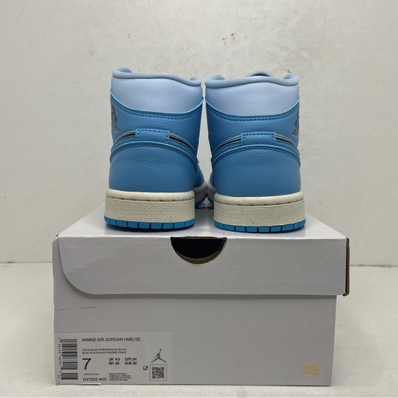 Nike Air Jordan 1 Retro Mid WMNS SE “Ice Blue/Powder Blue” 2023 - Picture 4 of 4